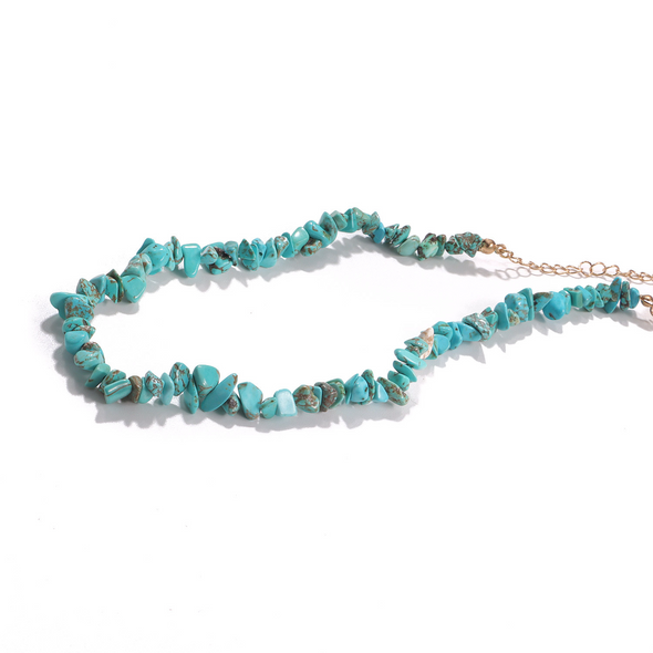 Handmade Irregular Turquoise Necklace