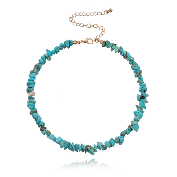 Handmade Irregular Turquoise Necklace